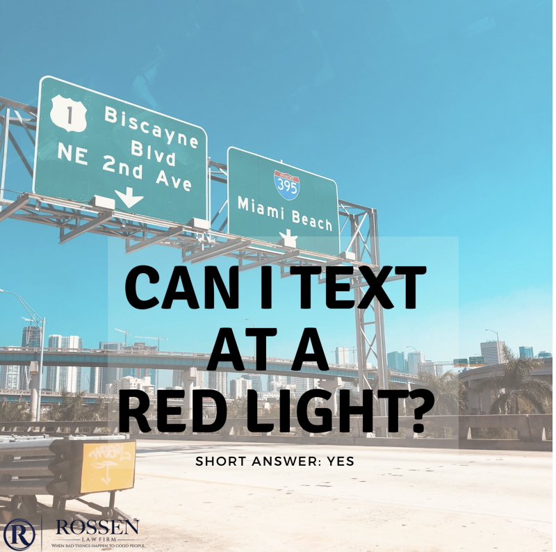 Can I text at a red light in Florida?: Fort Lauderdale Criminal Defense Attorney talks traffic crimes